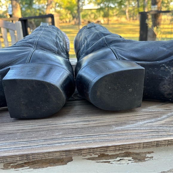 Lucchese 2000 Cowboy Boot, Black, Sz 14 D - Picture 6 of 13